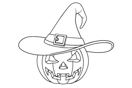Printable coloring pages: Halloween28 – 10 Doigts