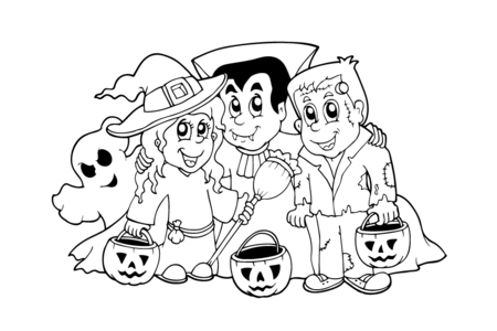 Dibujos para imprimir : Halloween38 – 10 Doigts