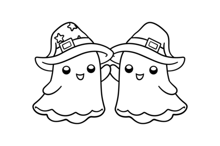 Printable coloring pages: Halloween40 – 10 Doigts