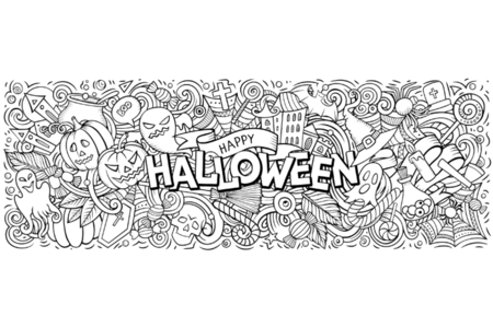 Dibujos para imprimir : Halloween42 – 10 Doigts