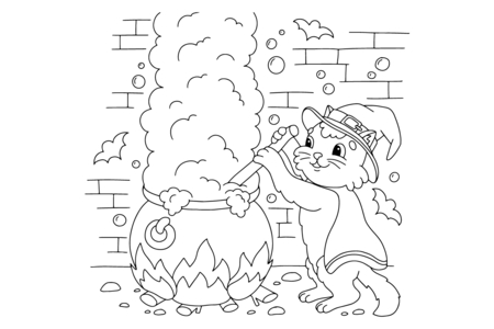 Dibujos para imprimir : Halloween43 – 10 Doigts