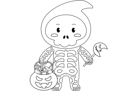 Dibujos para imprimir : Halloween9 – 10 Doigts