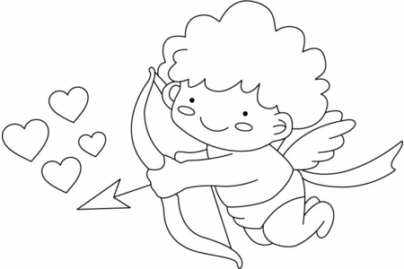 Printable coloring pages: Angelot 02 – 10 Doigts