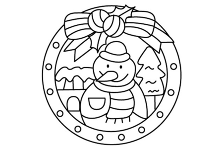 Printable coloring pages: Snowman 21 – 10 Doigts
