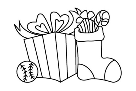 Printable coloring pages: Christmas Boots 02 – 10 Doigts