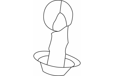 Printable coloring pages: Candles 11 – 10 Doigts