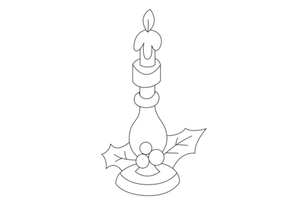 Printable coloring pages: 13 candles – 10 Doigts