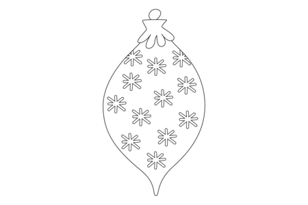 Printable coloring pages: Christmas Baubles 07 – 10 Doigts