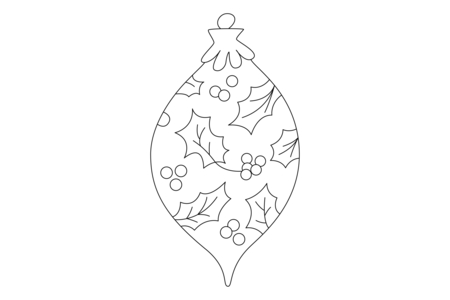 Printable coloring pages: Christmas Balls 09 – 10 Doigts