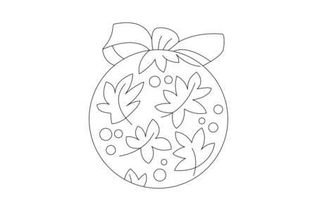 Printable coloring pages: 10 Christmas baubles – 10 Doigts