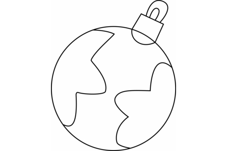 Printable coloring pages: Christmas Balls 13 – 10 Doigts