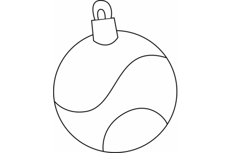 Printable coloring pages: Christmas Balls 14 – 10 Doigts