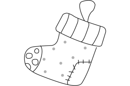 Dibujos para imprimir : Calcetín 06 – 10 Doigts