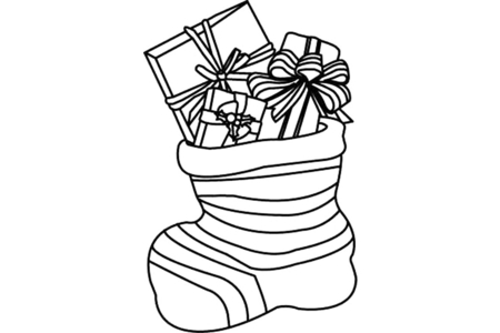 Printable coloring pages: Sock 07 – 10 Doigts