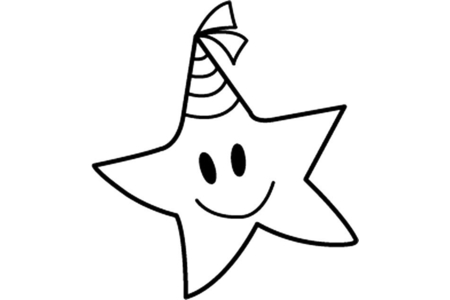 Printable coloring pages: Star 01 – 10 Doigts