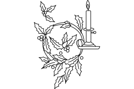 Printable coloring pages: Holly 04 – 10 Doigts