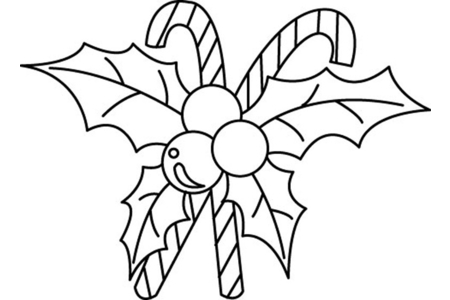 Printable coloring pages: Holly 06 – 10 Doigts