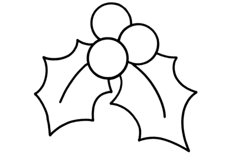 Printable coloring pages: Holly 07 – 10 Doigts