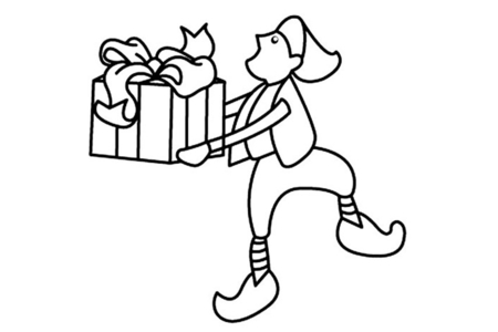 Printable coloring pages: Elf 03 – 10 Doigts