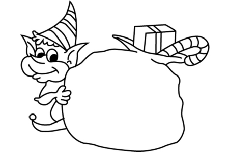 Printable coloring pages: Elf 04 – 10 Doigts