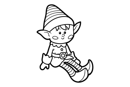 Printable coloring pages: Elf05 – 10 Doigts