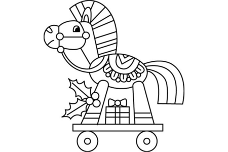 Printable coloring pages: Christmas 19 – 10 Doigts