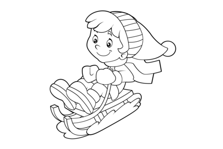 Printable coloring pages: Christmas 28 – 10 Doigts