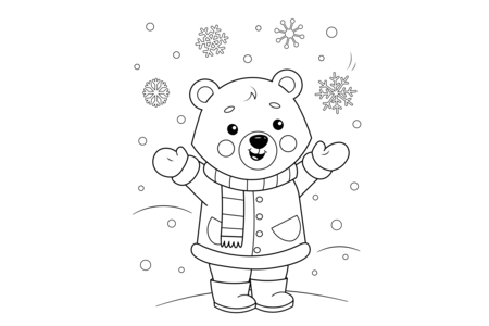 Printable coloring pages: Christmas 31 – 10 Doigts