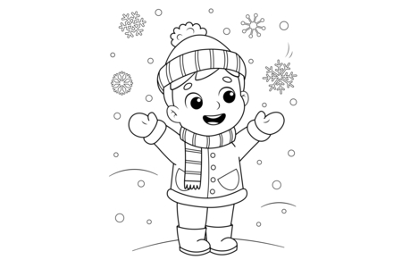 Printable coloring pages: Christmas 32 – 10 Doigts