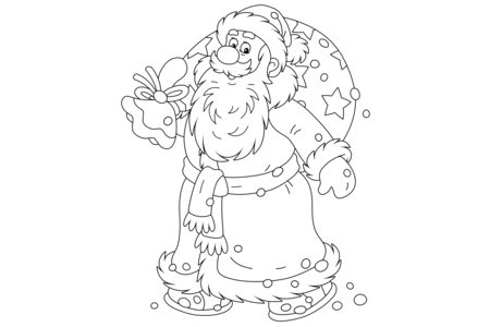 Printable coloring pages: Christmas 34 – 10 Doigts