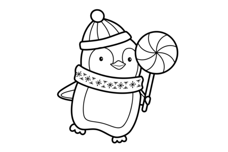 Printable coloring pages: Christmas 35 – 10 Doigts