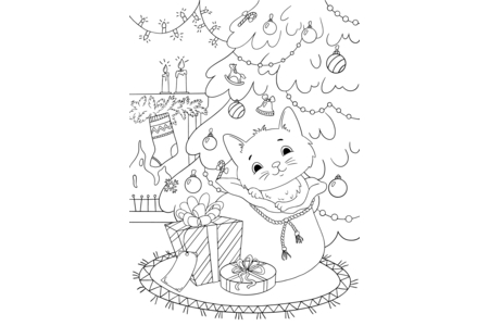 Printable coloring pages: Christmas 40 – 10 Doigts
