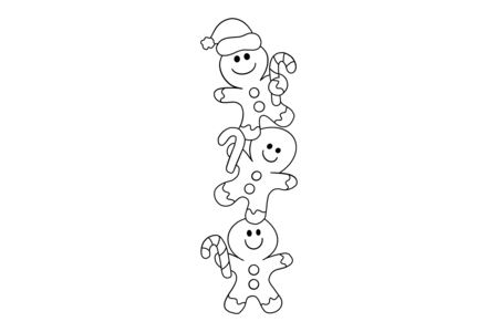 Printable coloring pages: Christmas 44 – 10 Doigts