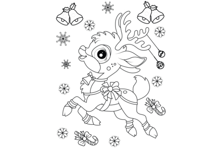 Printable coloring pages: Christmas 47 – 10 Doigts