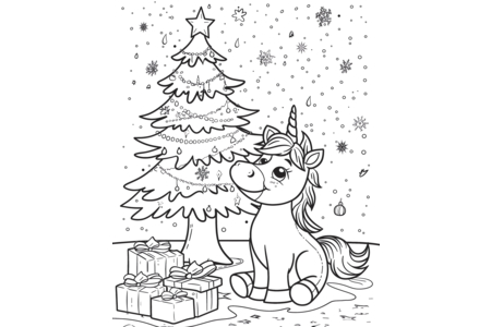 Printable coloring pages: Christmas 50 – 10 Doigts