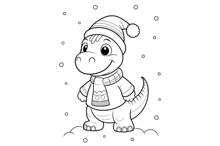 Printable coloring pages: Christmas 53 – 10 Doigts