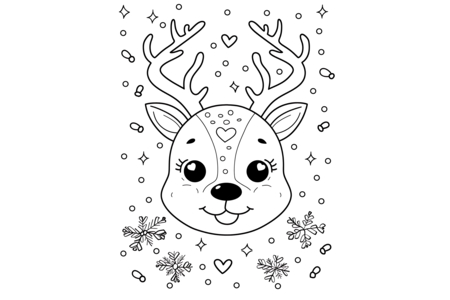 Printable coloring pages: Christmas 57 – 10 Doigts