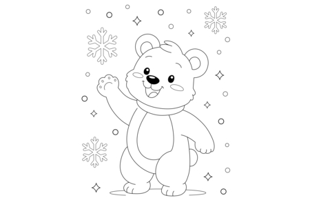 Printable coloring pages: Christmas 61 – 10 Doigts