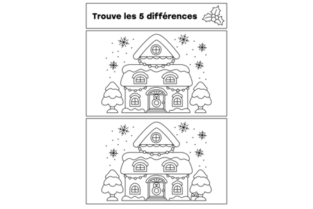 Printable coloring pages: Christmas 74 – 10 Doigts
