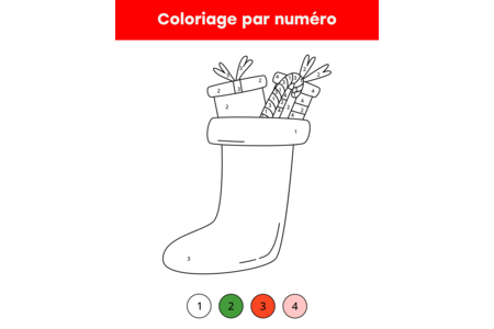 Printable coloring pages: Christmas 75 – 10 Doigts