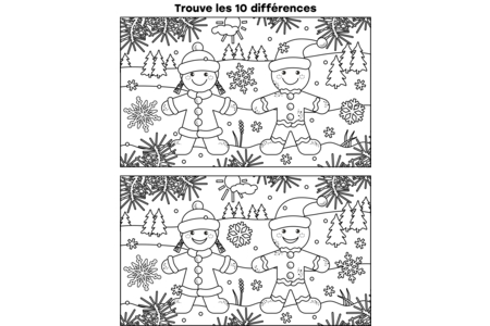 Printable coloring pages: Christmas 76 – 10 Doigts