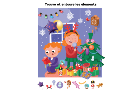 Printable coloring pages: Christmas 77 – 10 Doigts