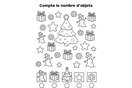 Printable coloring pages: Christmas 80 – 10 Doigts