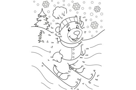 Printable coloring pages: Christmas 81 – 10 Doigts