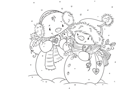 Printable coloring pages: Noel14 – 10 Doigts