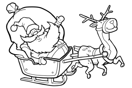 Printable coloring pages: Noel15 – 10 Doigts
