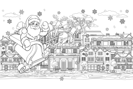 Printable coloring pages: Noel17 – 10 Doigts