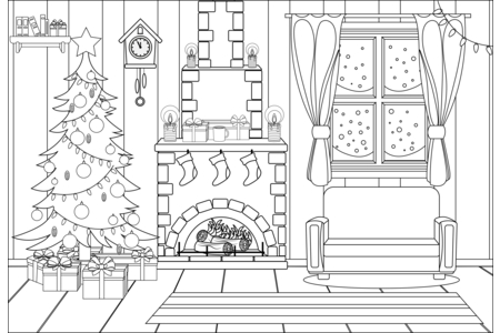 Printable coloring pages: Noel18 – 10 Doigts