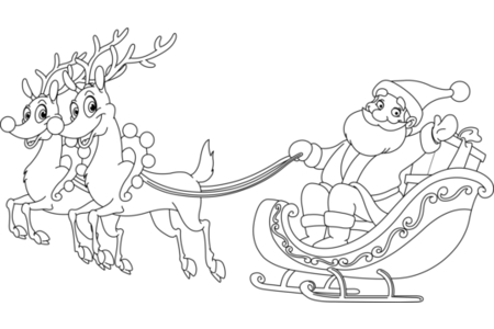 Printable coloring pages: Christmas2 – 10 Doigts