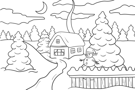 Printable coloring pages: Noel20 – 10 Doigts